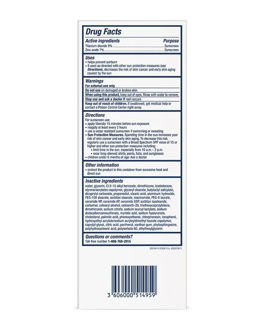 CeraVe Hydrating Mineral Sunscreen SPF 50 for Sensitive Skin 75ml