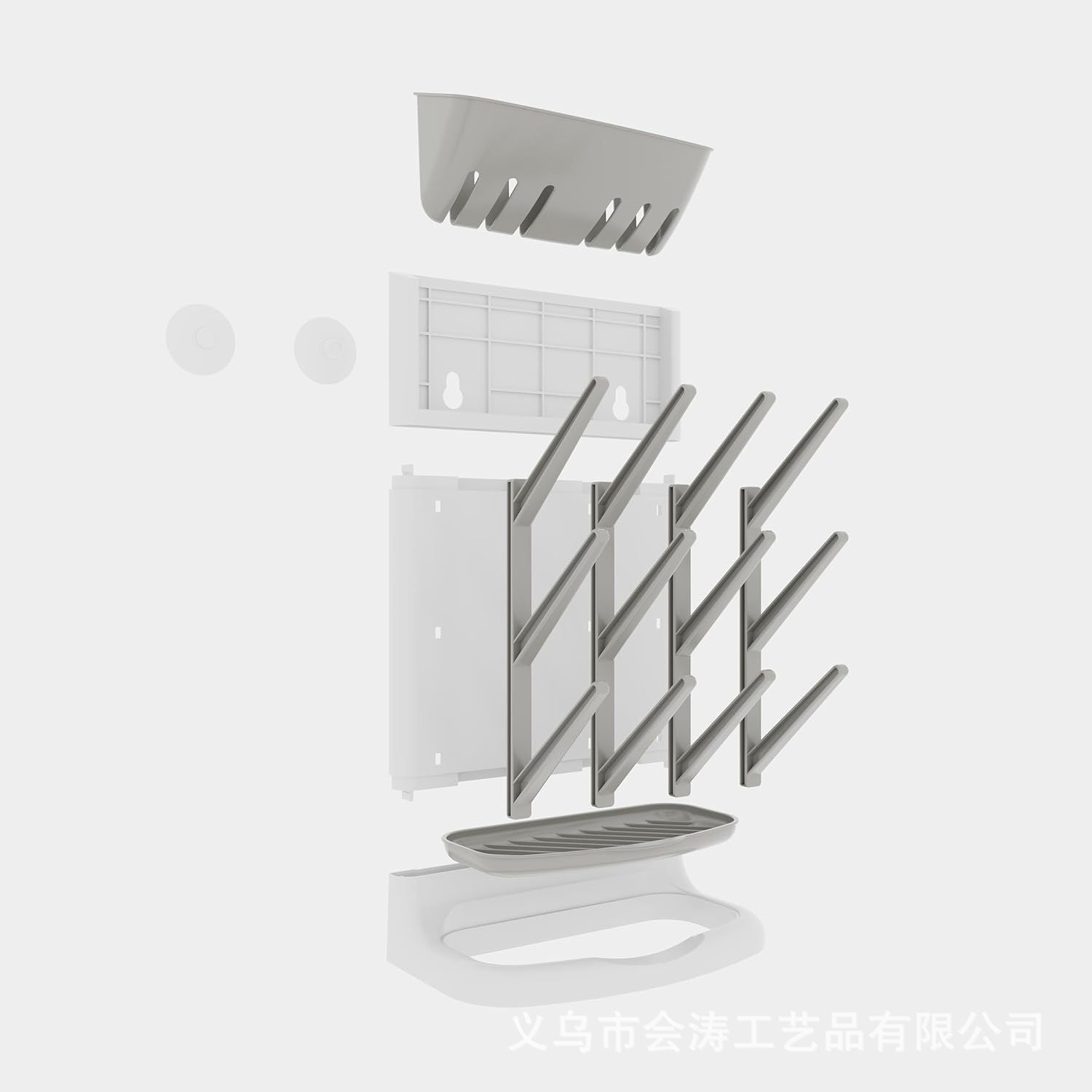 Wallmounted Baby Bottle Drying Rack – Hygienic & Space-Saving Organizer