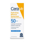 CeraVe Hydrating Mineral Sunscreen SPF 50 for Sensitive Skin 75ml